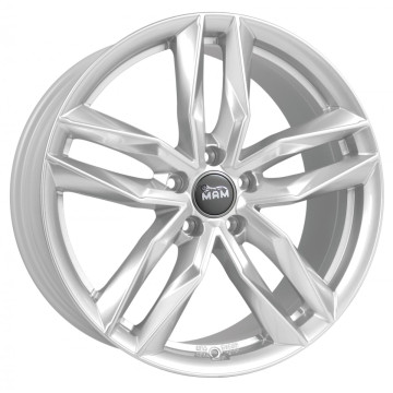 8.5x19 ET30 - LK5/112 ML66.6 MAM RS3 silver painted