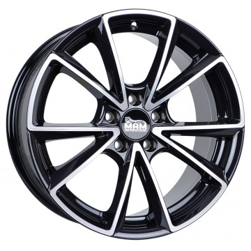 8.5x20 ET45 - LK5/112 ML66.6 MAM A5 black front polish