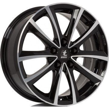 8x18 ET50 - LK5/120 ML65.1 itWheels Elena gloss black polished
