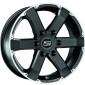 7.5x17 ET50 - LK6/139.7 ML93.1 MSW MSW 46 matt black polished
