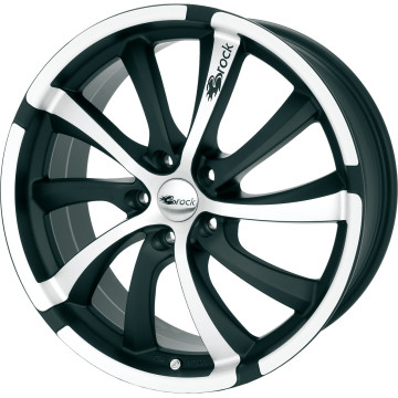 9.5x19 ET35 - LK5/114 ML72.6 Brock B23 schwarz-matt front-poliert