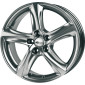 7.5x17 ET45 - LK5/108 ML72.6 Brock B25 chromsilber lackiert