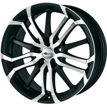 7.5x17 ET38 - LK5/100 ML63.4 Brock B26 schwarz-matt front-poliert