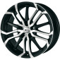 8.5x19 ET35 - LK5/120 ML72.6 Brock B26 schwarz-matt front-poliert