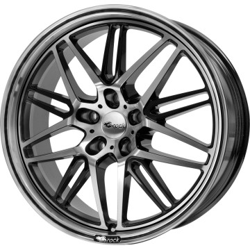 8.5x19 ET45 - LK5/114.3 ML72.6 Brock B28 schwarz front-poliert