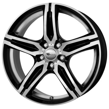 7.5x17 ET45 - LK5/108 ML72.6 Brock B29 schwarz front-poliert