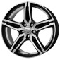 7.5x17 ET45 - LK5/108 ML72.6 Brock B29 schwarz front-poliert
