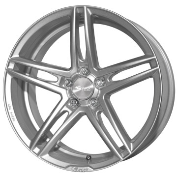 8.5x18 ET45 - LK5/108 ML72.6 Brock B33 kristallsilber lackiert