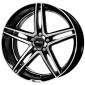 8.5x19 ET45 - LK5/108 ML72.6 Brock B33 schwarz front-poliert