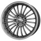 10.5x20 ET45 - LK5/130 ML71.5 Brock B24 GP chromsilber horn-poliert