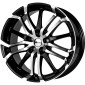 7.5x17 ET30 - LK4/98 ML58.1 Brock B26 schwarz front-poliert