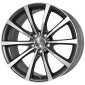 7.5x18 ET42 - LK5/112 ML66.6 Brock B32 himalaya-grey front-poliert