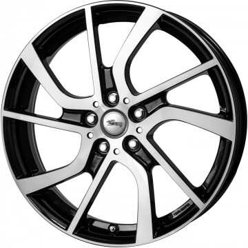5x19 ET43 - LK5/112 ML66.7 Brock EB1 schwarz front-poliert
