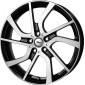 5x19 ET43 - LK5/112 ML66.7 Brock EB1 schwarz front-poliert