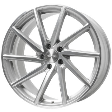 9.5x20 ET31 - LK5/120 ML64.1 Brock B37C kristallsilber front-poliert