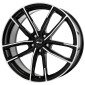 8x19 ET52 - LK5/112 ML66.7 Brock B38 schwarz front-poliert