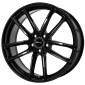 8x19 ET50 - LK5/112 ML57.1 Brock B38 schwarz lackiert