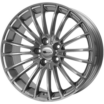 7.5x17 ET38 - LK5/100 ML63.4 Brock B24 super-chromsilber lackiert