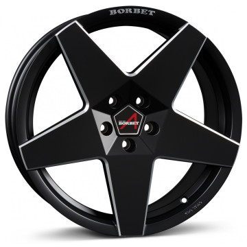 7.5x17 ET15 - LK4/108 ML65.1 Borbet A black matt