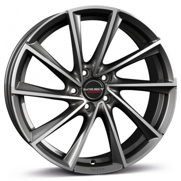 8x18 ET48 - LK5/112 ML66.6 Borbet VTX graphite polished