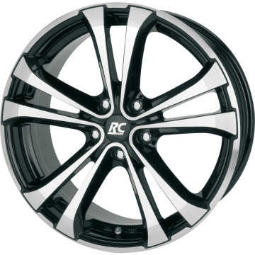 8.5x20 ET33 - LK5/112 ML66.6 RC-Design RC17 schwarz front-poliert