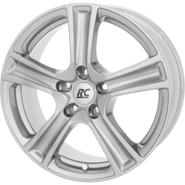 7.5x17 ET38 - LK5/100 ML56.1 RC-Design RC19 kristallsilber lackiert