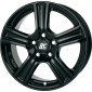 5.5x15 ET42 - LK4/100 ML60.1 RC-Design RC19 schwarz lackiert
