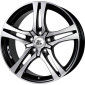 6.5x15 ET38 - LK5/100 ML63.4 RC-Design RC26 schwarz front-poliert