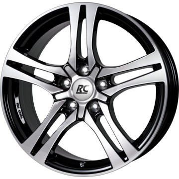 7.5x18 ET50.5 - LK5/114.3 ML67.1 RC-Design RC26 schwarz front-poliert