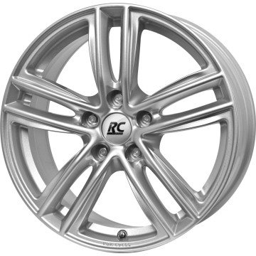 6.5x17 ET38 - LK5/112 ML66.6 RC-Design RC27 kristallsilber lackiert