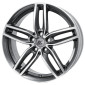 7.5x17 ET35 - LK5/112 ML66.6 RC-Design RC29 himalaya-grey front-poliert