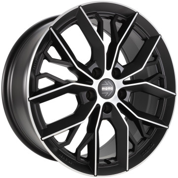 8x18 ET44 - LK5/120 ML79.6 Momo Massimo matt black diamond cut