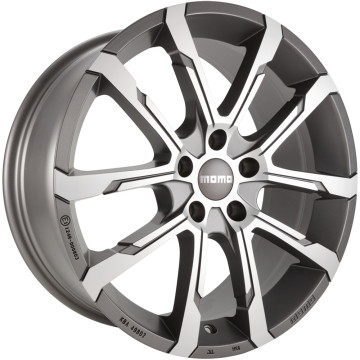 7x17 ET42 - LK5/114.3 ML72.3 Momo Quantum EVO matt anthracite diamond cut