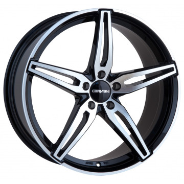 7x17 ET49 - LK5/112 ML57.1 Carmani 15 Oskar black polish