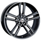 8.5x20 ET35 - LK5/120 ML72.6 Autec Typ R - Rias schwarz metallic poliert