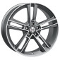 8.5x20 ET35 - LK5/120 ML72.6 Autec Typ R - Rias titansilber matt poliert