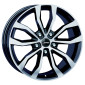 9x20 ET38 - LK5/114.3 ML70 Autec Typ U - Uteca schwarz poliert