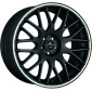 10.5x20 ET45 - LK5/120 ML74.1 Barracuda Karizzma mattblack PureSports / Color Trim weiss