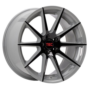 8.5x19 ET30 - LK5/108 ML64 TEC Speedwheels GT7 black-grey 2-tone