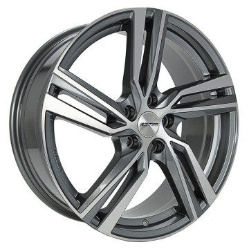 7.5x17 ET45 - LK5/114.3 ML67.1 GMP Arcan anthracite polished