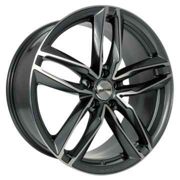 7.5x17 ET45 - LK5/112 ML66.5 GMP Atom anthracite polished
