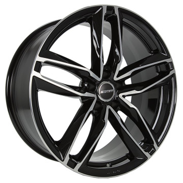 7.5x17 ET35 - LK5/112 ML66.5 GMP Atom black polished