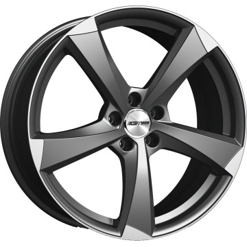 7.5x17 ET35 - LK5/112 ML66.5 GMP Ican matt anthracite polished