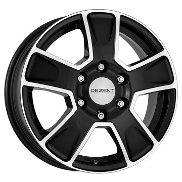6.5x16 ET50 - LK5/114.3 ML66.1 Dezent Van black polished
