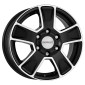6.5x16 ET60 - LK5/160 ML65.1 Dezent Van black polished