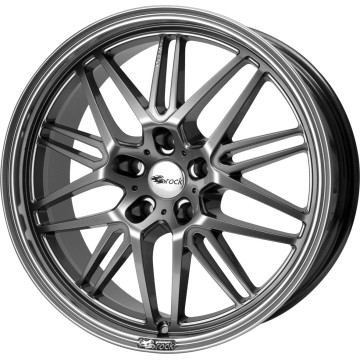 8.5x19 ET45 - LK5/112 ML66.6 Brock B28 chromsilber lackiert