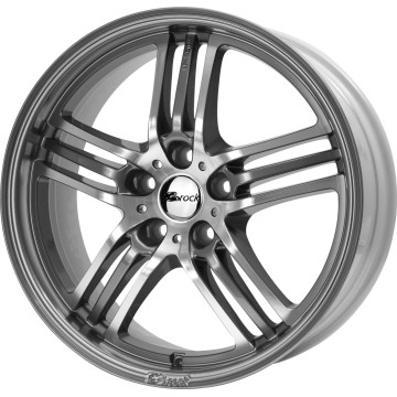 7.5x17 ET35 - LK5/110 ML65.1 Brock B27 himalaya-grey front-poliert