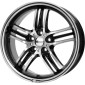 8x18 ET35 - LK5/110 ML65.1 Brock B27 schwarz glanz voll-poliert