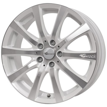 7.5x17 ET38 - LK4/114.3 ML72.6 Brock B21 white pearl voll-poliert