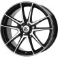 8x18 ET35 - LK5/100 ML63.4 RC-Design RC22 schwarz front-poliert